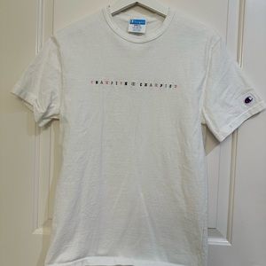 Champion embroidered tshirt. Size small